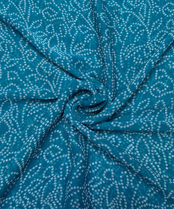 Bandhani printed Georgette fabric